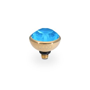 Qudo kivi BOTTONE 10 mm - Gold/Electric Blue Ignite