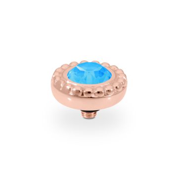 Qudo kivi GHIARE 11 mm - Rose Gold/Electric Blue Ignite