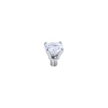 Qudo kivi AREZZO 4 mm - Silver/Crystal