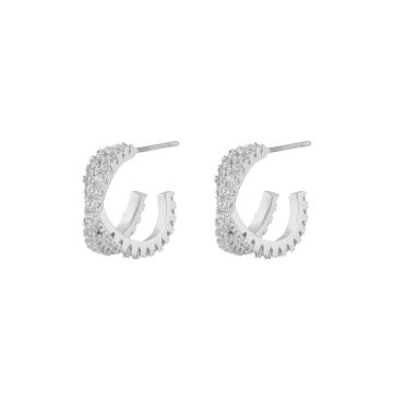 SNÖ earrings Fanny - silver/clear