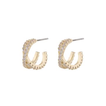 SNÖ earrings Fanny - gold/clear