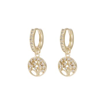 SNÖ earrings Cicce - gold/clear