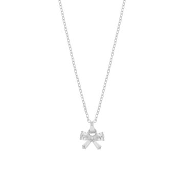 SNÖ kaelakee Eira Bow 45 - hõbe/kristall