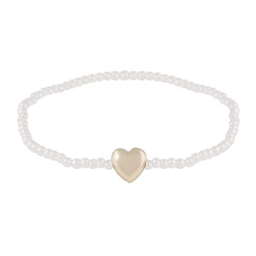 SNÖ käevõru Lovely pearl - kuld/valge S