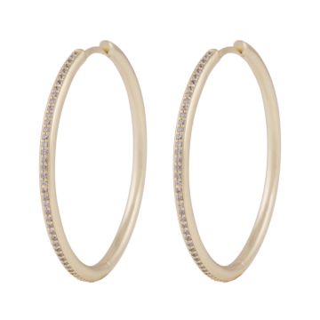 SNÖ kõrvarõngad Essential Amsterdam 40 - kuld/kristall