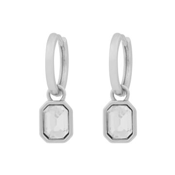 SNÖ kõrvarõngad Cathrine - hõbe/kristall