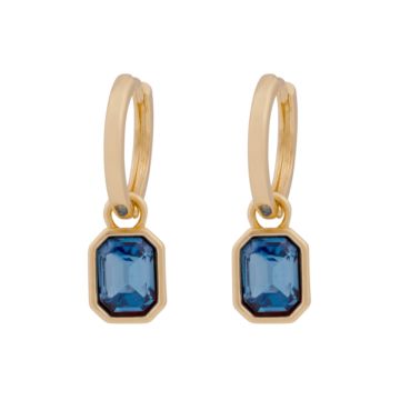 SNÖ kõrvarõngad Cathrine - kuld/sinine