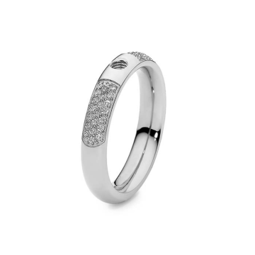 Qudo Interchangeable DELUXE baassõrmus - Silver