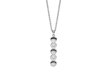 Qudo Interchangeable pikk baaskaelakett 2 kivile - Silver