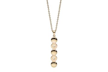Qudo Interchangeable pikk baaskaelakett 2 kivile - Gold