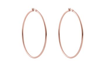 Qudo VALENTANO baaskõrvarõngad 60mm - Rose Gold