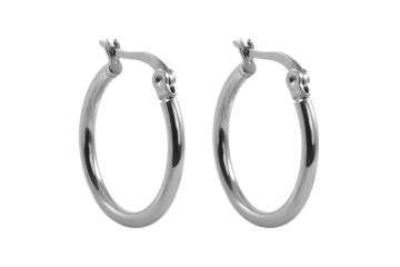 Qudo VALENTANO baaskõrvarõngad 20mm - Silver