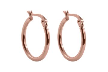Qudo VALENTANO baaskõrvarõngad 20mm - Rose Gold