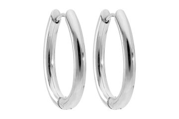 Qudo kõrvarõngad CAMERINO 17x24 mm - Silver
