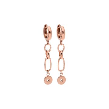 Qudo AMOA baaskõrvarõngad 50 mm - Rose Gold