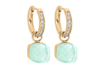 Qudo kõrvarõngad FIRENZE Deluxe - Gold/Chrysolite