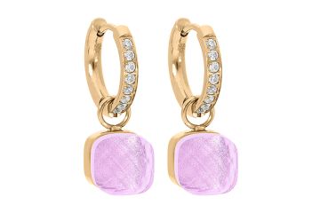 Qudo kõrvarõngad FIRENZE Deluxe - Gold/Light Rose