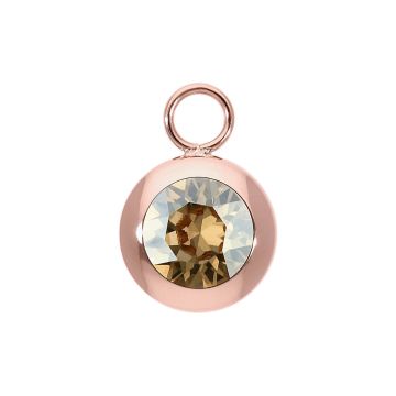Qudo Charm ripats TONDO 13 mm - Rose Gold/Golden Shadow