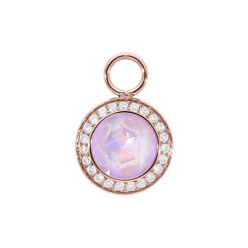 Qudo Charm ripats TONDO DELUXE 13 mm - Rose Gold/Lavender Delite