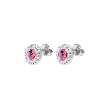 Qudo kõrvarõngad GHIARE - Silver/Rose