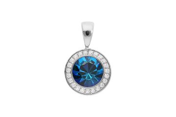 Qudo kaelaketi ripats TONDO DELUXE 13mm - Silver/Bermuda Blue