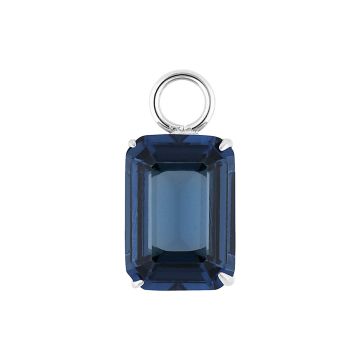 Qudo Charm ripats ORRIA 10x14mm - Hõbe/Dark Blue