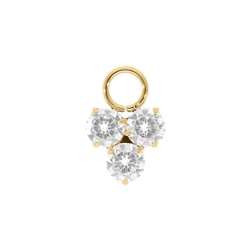 Qudo Charm ripats CERVIA - Gold/Crystal