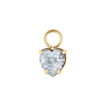 Qudo Charm ripats SALICE - Gold/Crystal