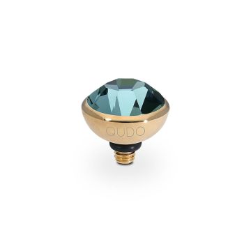 Qudo kivi BOTTONE 10 mm - Gold/Smoked Sapphire
