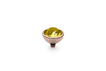 Qudo kivi BOTTONE 10 mm - Rose Gold/Light Topaz