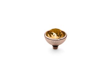 Qudo kivi BOTTONE 10 mm - Rose Gold/Topaz