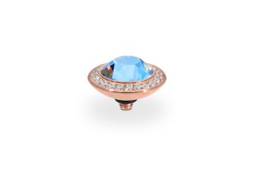 Qudo kivi TONDO DELUXE 13 mm - Rose Gold/Light Sapphire Shimmer