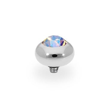 Qudo kivi TONDO 10 mm - Silver/Light Colorado Topaz Shimmer