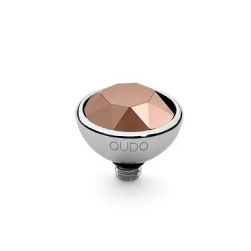 Qudo kivi BOTTONE 10 mm - Silver/Rose Gold