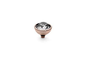 Qudo kivi BOTTONE 10 mm - Rose Gold/Crystal