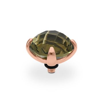Qudo kivi SEANO 13 mm - Rose Gold/Black Diamond