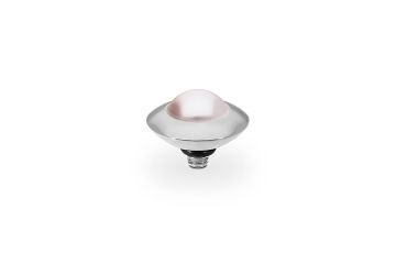 Qudo kivi TONDO 9 mm - Silver/Rosaline Pearl