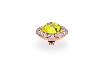 Qudo kivi TONDO DELUXE 13 mm - Rose Gold/Citrine