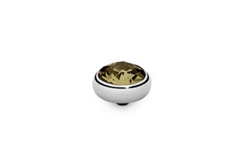 Qudo kivi SESTO 10 mm - Silver/Smoky Quartz