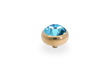 Qudo kivi SESTO 10 mm - Gold/Aquamarine