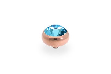 Qudo kivi SESTO 10 mm - Rose Gold/Aquamarine