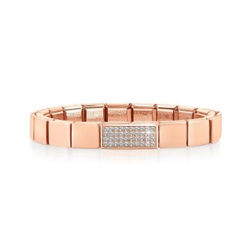 Nomination Composable GLAM käevõru valgete Swarovski tsirkoonidega pave topeltlüliga