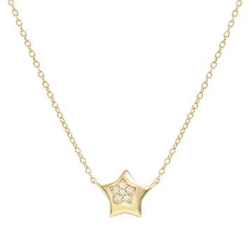Nomination PETIT SPARKLE hõbedast kaelaehe täht - kuld/valge