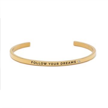 OLLA käevõru FOLLOW YOUR DREAMS - kuld