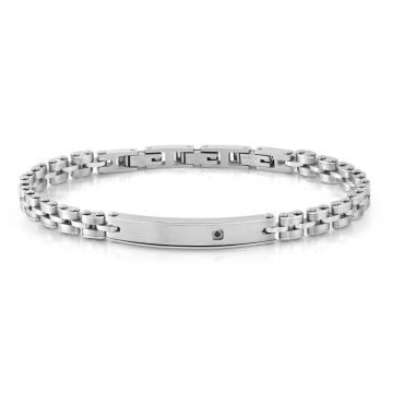 Nomination STRONG roostevabast terasest käevõru teemantiga