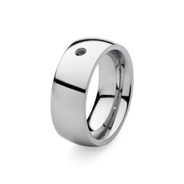 Qudo Interchangeable BASIC BIG baassõrmus - Silver