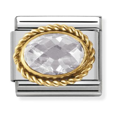 Nomination Composable Classic lüli kullakeeruga valge kivi