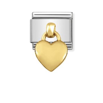 Nomination Composable Classic ripatsiga lüli 18K kullast süda