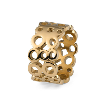 Qudo Interchangeable ANCONA baassõrmus - Gold