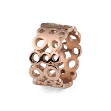 Qudo Interchangeable ANCONA baassõrmus - Rose Gold